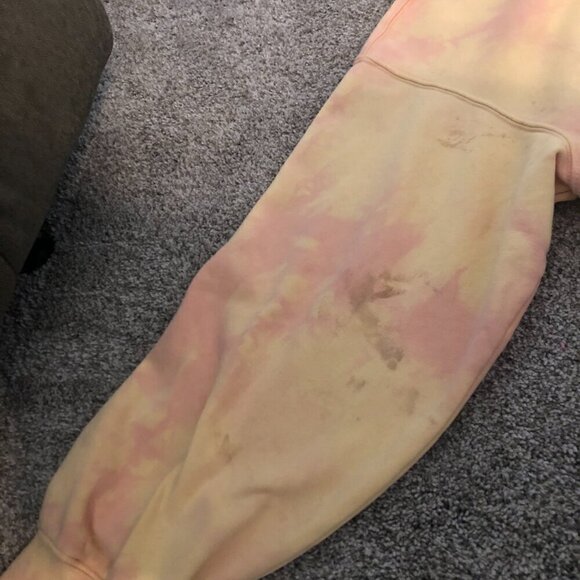 SMILEY H&M Sweatshirts Men's Medium Orange Smiley Face Oversized Fit Hoodie - Picture 9 of 10